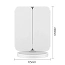 Espelho dobrável  com luz LED portátil