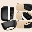 Escova alisadora modela e reduz o frizz.