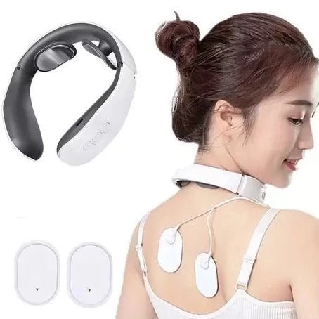 Aparelho Massageador de Pescoço Corpo Com Eletrodos Massagem Relaxante Fisioterapia - DonizStore