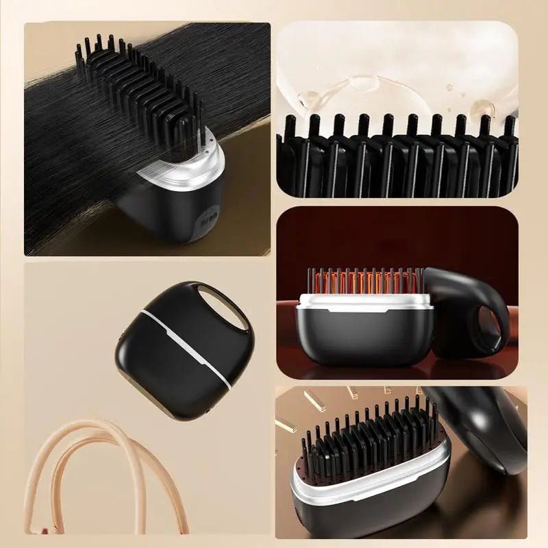 Escova alisadora modela e reduz o frizz. - DonizStore