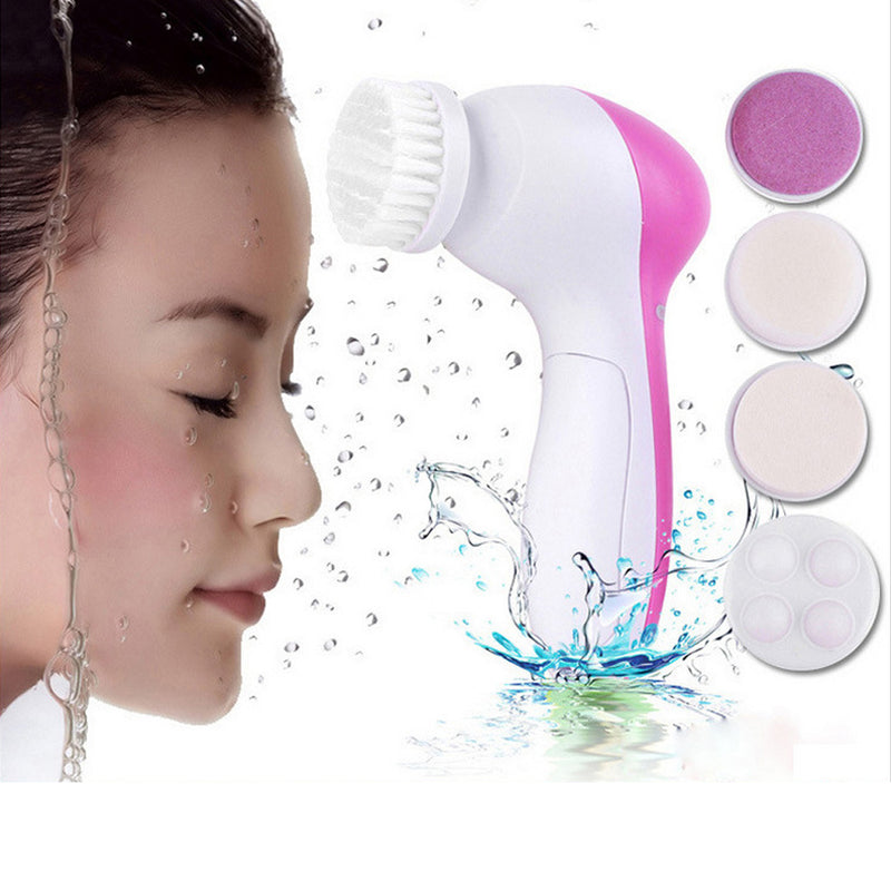 Escova Elétrica Massageadora Facial 5 in 1  Silicone