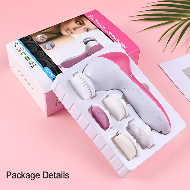 Escova Elétrica Massageadora Facial 5 in 1  Silicone